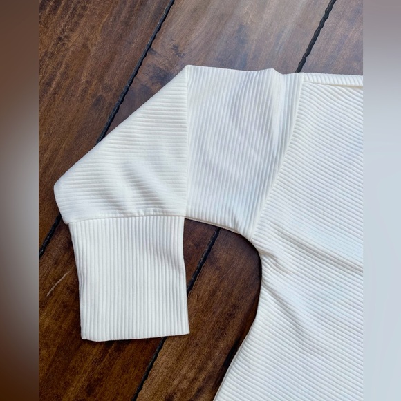 Tribal Jeans White Ribbed Tunic Sweater - Picture 5 of 6